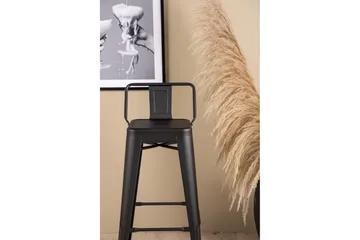 Tempe Barstol med ryggstöd - Svart - Products - Möbler - Fåtölj & stolar - Barstol & barpall