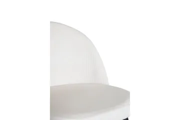 Velvet Deluxe Matstol Manchester - Svart/Beige - Products - Möbler - Fåtölj & stolar - Matstol & köksstol