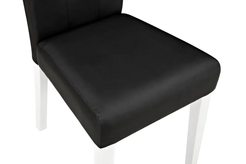 Viktor Matstol - Konstläder/Vit/Svart - Products - Möbler - Fåtölj & stolar - Matstol & köksstol