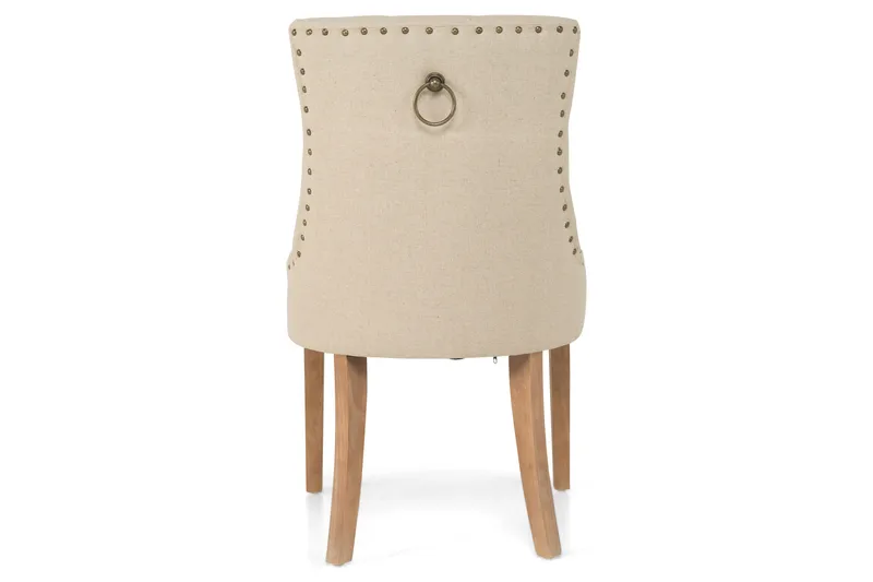 Viktoria Matstol med Nitar - Beige/Vintage - Products - Möbler - Fåtölj & stolar - Matstol & köksstol