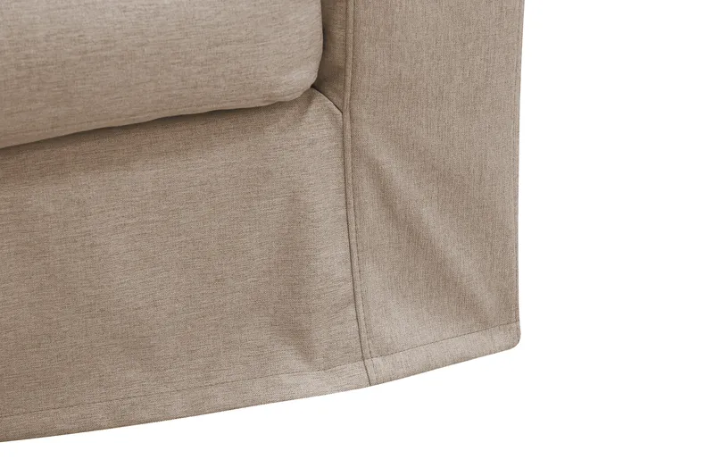 Valencia Extra Djup 5-sits Soffa med avtagbar och tvättbar klädsel - Ljusbrun - Products - Möbler - Soffa