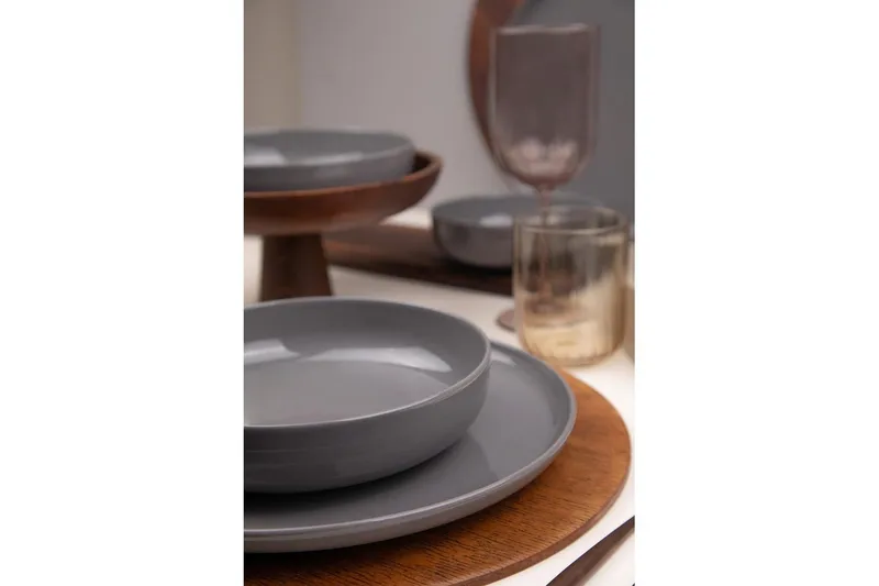 Middagset (12 delar) Athodna Antracit - Antracit - Products - Servering & matlagning - Tallrikar & skålar - Tallrikar set