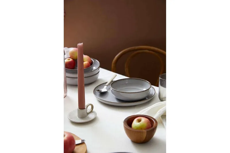 Middagset (12 delar) Pinewick Grå - Kolgrå - Products - Servering & matlagning - Tallrikar & skålar - Tallrikar set