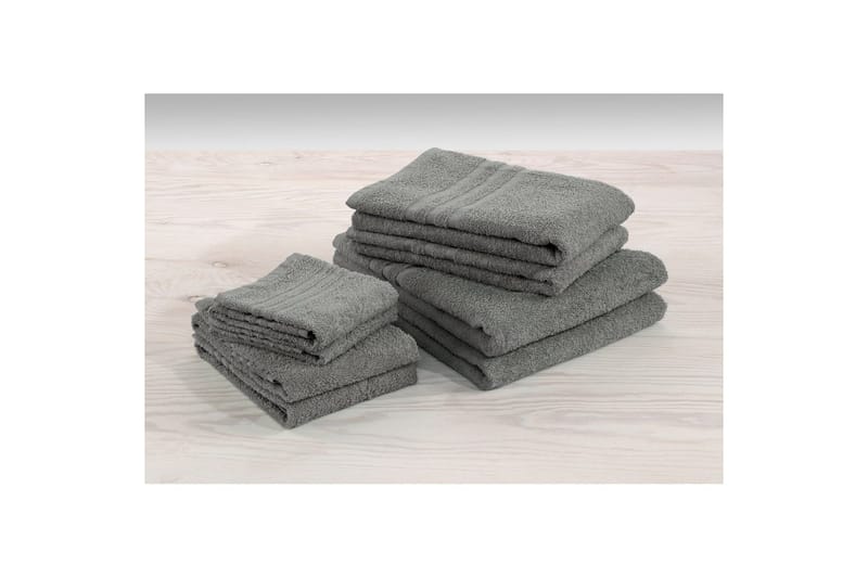 Gästhandduk Basic Frotté - Grå - Products - Textil & mattor - Badrumstextil - Handdukar