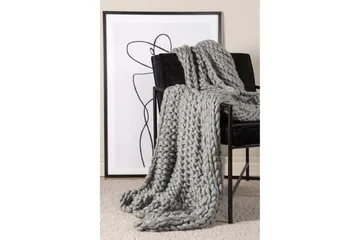 Kate Pläd 130x170 cm - Ljusgrå - Products - Textil & mattor - Filt & pläd