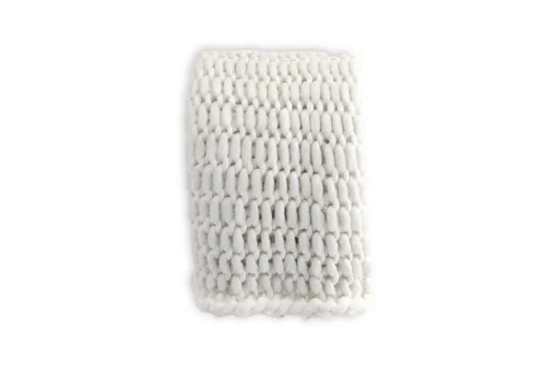 Kate Pläd 130x170 cm, Vit