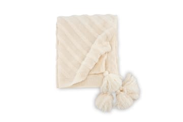 Katlyn Pläd 130x170 cm - Vit - Products - Textil & mattor - Filt & pläd