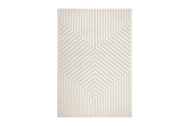 Hampton Flatvävd Matta 140x200 cm Rektangulär, Creme