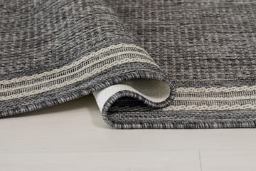 Madrid Frame Matta 80x240 cm Flatvävd - Grå - Products - Textil & mattor - Matta - Flatvävd matta