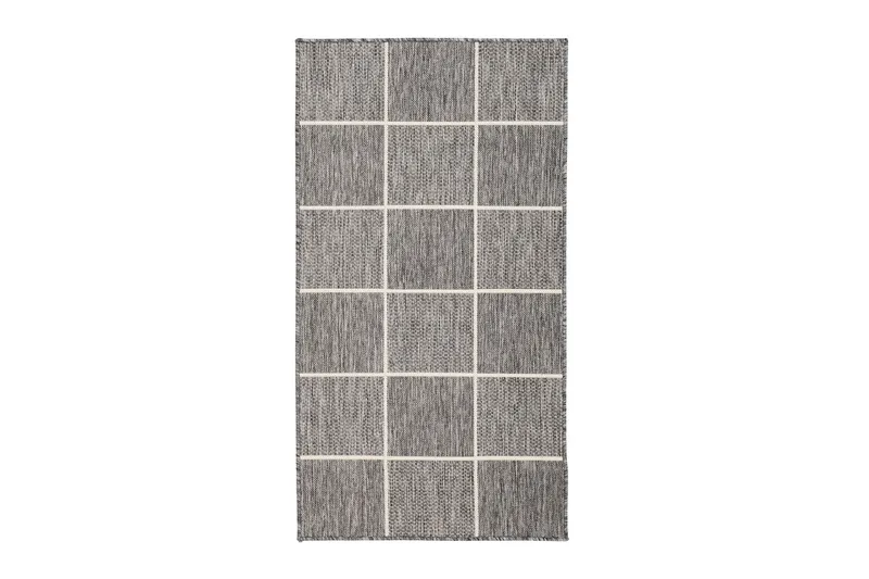 Madrid Square Flatvävd Matta 80x150 - Grå/Vit - Products - Textil & mattor - Matta - Flatvävd matta