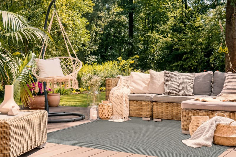 Miami Flatvävd Matta 200x290 cm - Grön - Products - Textil & mattor - Matta - Flatvävd matta