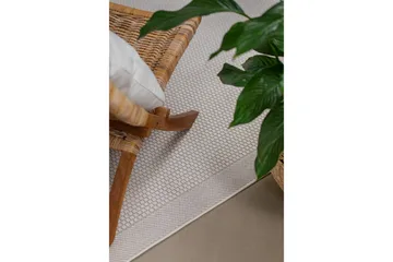 Miami Flatvävd Matta Fyrkantig 200x200 cm - Vit - Products - Textil & mattor - Matta - Flatvävd matta