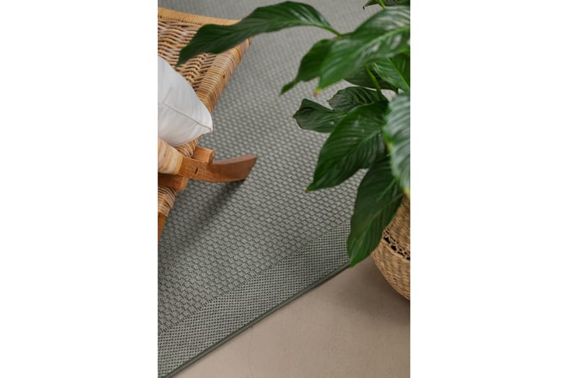 Miami Flatvävd Matta Fyrkantig 240x240 cm - Grön - Products - Textil & mattor - Matta - Små mattor