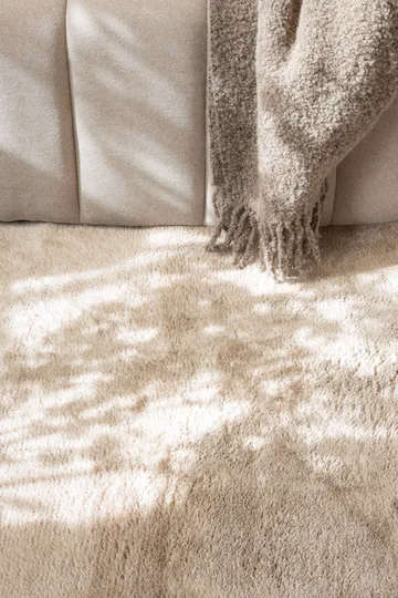 Cozy Ryamatta 120 cm Rund - Linne - Products - Textil & mattor - Matta - Modern matta - Ryamatta