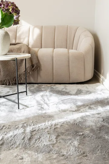 Cozy Ryamatta 160x230 cm Rektangulär - Silver - Products - Textil & mattor - Matta - Modern matta - Ryamatta