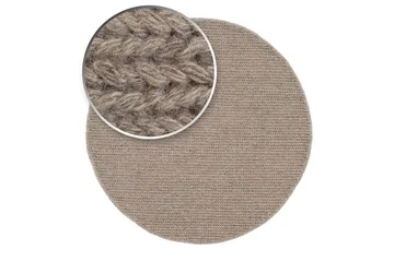 Dalarö Ullmatta 200 cm Rund - Linne - Products - Textil & mattor - Matta - Modern matta - Ullmatta
