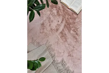 Heaven Ryamatta 80 cm Rund - Rosa - Products - Textil & mattor - Matta - Modern matta - Ryamatta