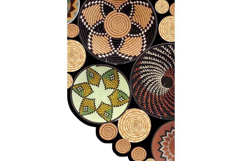 Homefesto Matta 120 cm Rund - Multifärgad - Products - Textil & mattor - Matta - Modern matta - Wiltonmatta