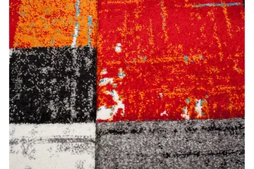 London Square Friezematta Rund 200 - Röd/Orange - Products - Textil & mattor - Matta - Modern matta - Wiltonmatta