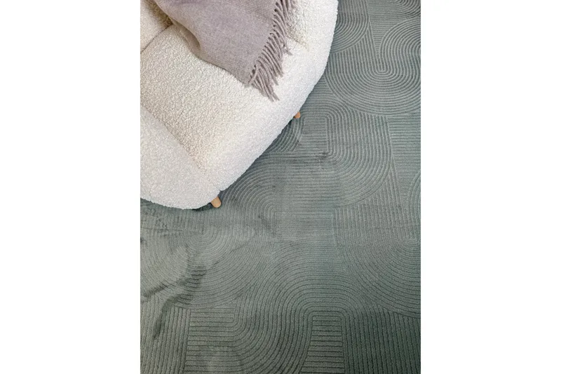 Momita Friezematta 160x230 cm Rektangulär - Grön - Products - Textil & mattor - Matta - Modern matta - Wiltonmatta