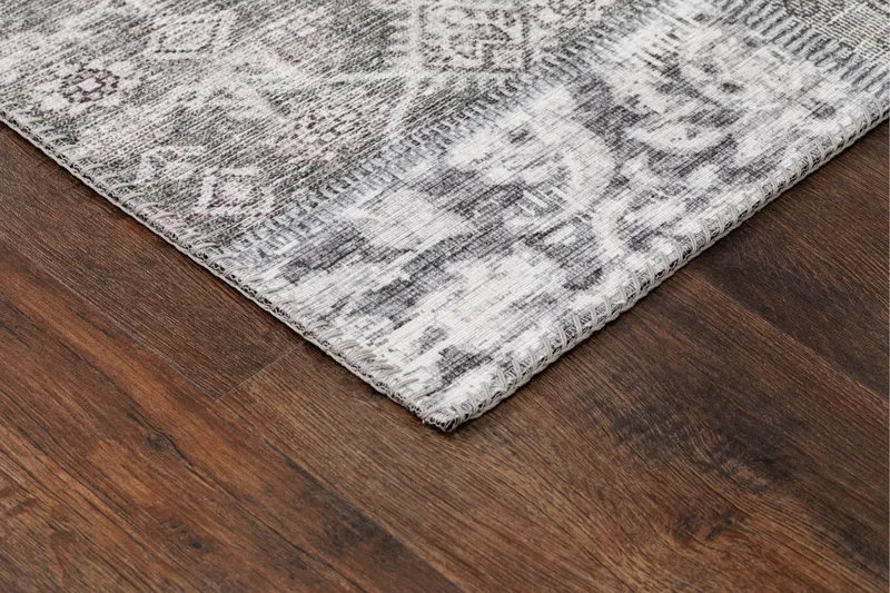 Patchwork Wiltonmatta 160x230 cm Rektangulär - Silver - Products - Textil & mattor - Matta - Modern matta - Wiltonmatta