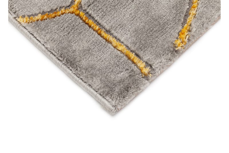 Skravelsbo Cube Matta 133x190 cm - Antracit/Guld - Products - Textil & mattor - Matta - Modern matta - Wiltonmatta