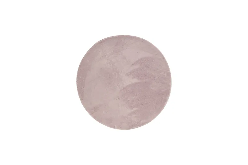 Soft Wiltonmatta 200 cm Rund, Rosa