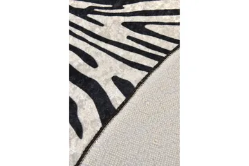 Ulphe Matta Rund 140 cm - Zebra/Sammet - Products - Textil & mattor - Matta - Modern matta - Wiltonmatta