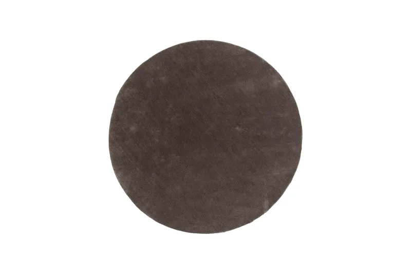 Undra Viskos-look Matta Rund 200, Mörkgrå