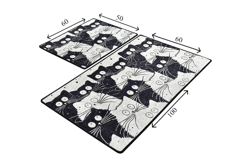Niyanna Badrumsmatta 2-pack - Flerfärgad - Products - Textil & mattor - Matta - Badrumsmatta
