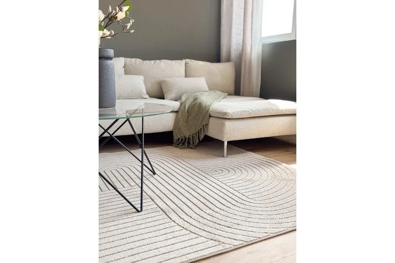 Wiltonmatta Hawaii Shape 240x240 cm, Linne - 240x240 cm, Linne - Products - Textil & mattor - Matta - Utomhusmatta