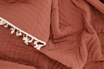 Lias Överkast 260x260 cm - Rostbrun - Products - Textil & mattor - Sängkläder - Överkast - Överkast dubbelsäng