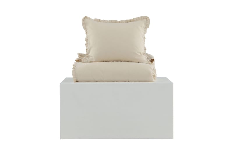 Lias Bäddset 2-Dels 150x200/50x60 cm - Beige - Products - Textil & mattor - Sängkläder - Bäddset & påslakanset - Påslakanset dubbelsäng