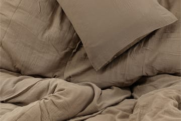 Mila Bäddset 2-Dels 150x200/50x60 cm - Brun - Products - Textil & mattor - Sängkläder - Bäddset & påslakanset - Påslakanset dubbelsäng