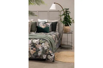 Påslakanset Dubbelsäng 3-Dels Abigail Grön - Borganäs of Sweden - Products - Textil & mattor - Sängkläder - Bäddset & påslakanset - Påslakanset dubbelsäng