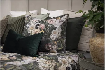 Påslakanset Enkelsäng 2-Dels Abigail Grön - Borganäs of Sweden - Products - Textil & mattor - Sängkläder - Bäddset & påslakanset - Påslakanset dubbelsäng