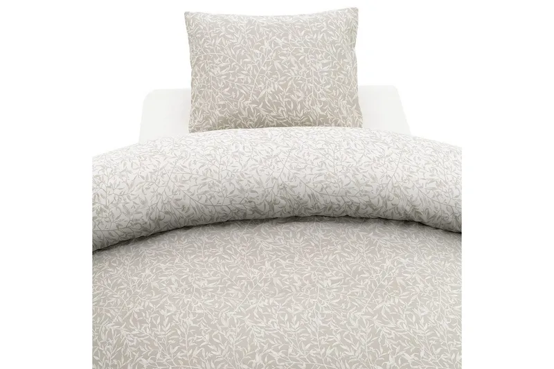 Påslakanset Enkelsäng 2-Dels Garden, Greige