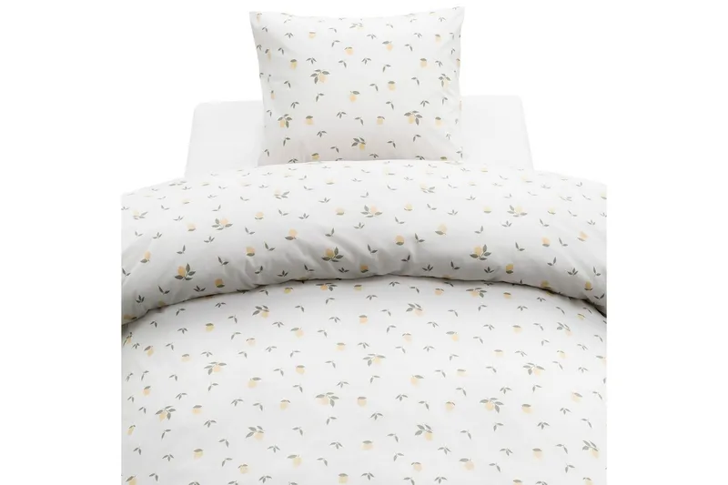 Påslakanset Enkelsäng 2-Dels Lemons Gul