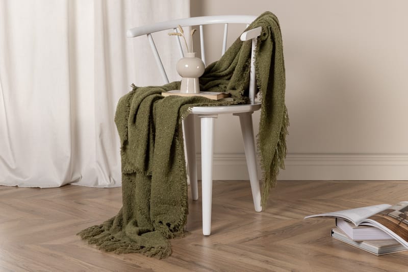 Stanly Pläd 130x170 cm - Grön - Products - Textil & mattor - Filt & pläd
