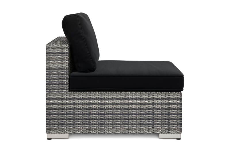 Bahamas Mittmodul utomhus i konstrotting - Grå - Products - Utemöbler & utemiljö - Övrigt utemöbler - Moduler utesoffa - Mittmodul utesoffa