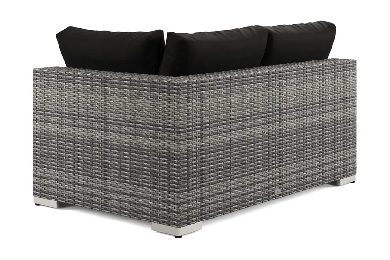 Bahamas Vänstermodul utomhus 140 cm i konstrotting - Grå - Products - Utemöbler & utemiljö - Övrigt utemöbler - Moduler utesoffa - Vänstermodul utesoffa