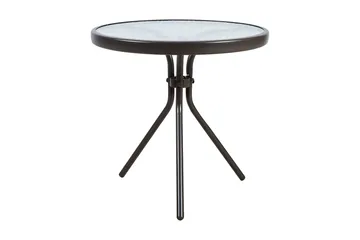 Dublin Runt Cafébord och Bistrobord Utomhus 50 cm Glas - Brun - Products - Utemöbler & utemiljö - Balkong & altan - Balkongmöbler - Balkongbord