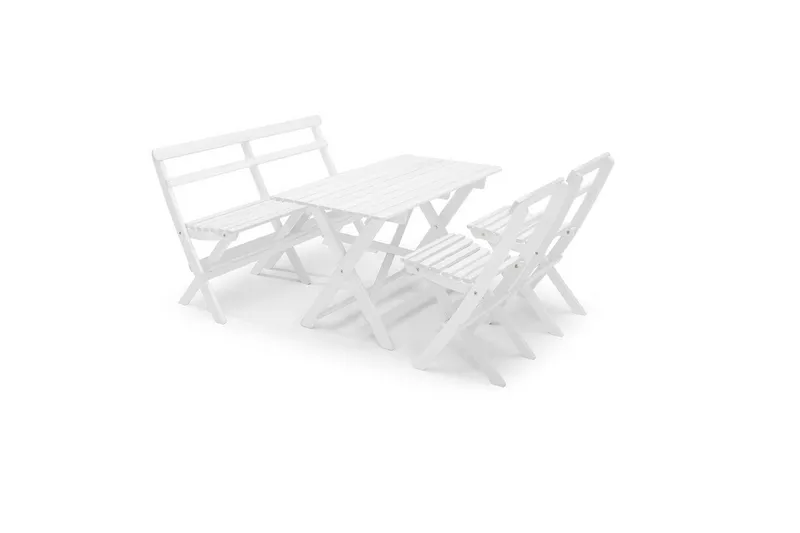 Utestol Hillerstorp Torpet Klappstol Utomhus Vit - Vit - Products - Utemöbler & utemiljö - Balkong & altan - Balkongmöbler - Balkongstol