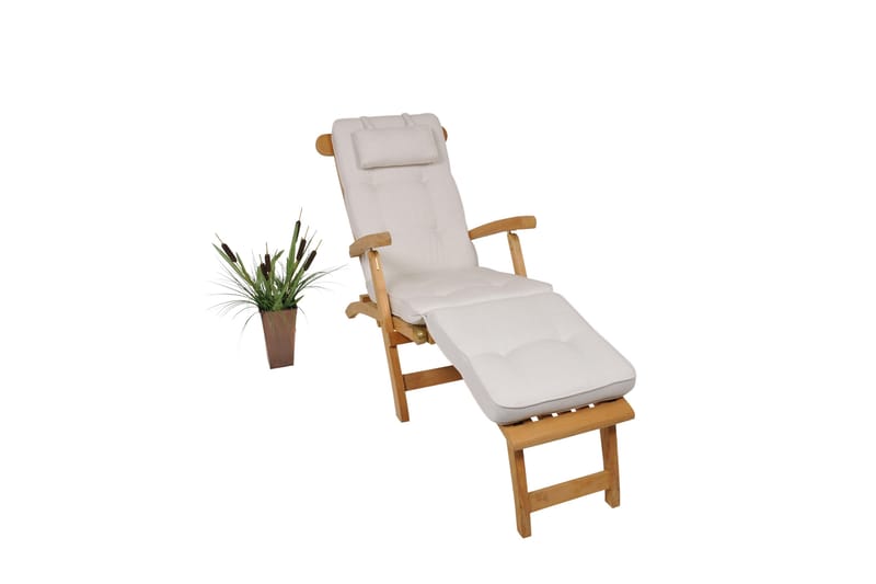 Hema Däckstolsdyna 50 cm - Vit - Products - Utemöbler & utemiljö - Dynor - Däckstolsdynor