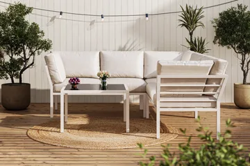Ariany Soffgrupp Utomhus  5-sits - Beige - Products - Utemöbler & utemiljö - Loungemöbler - Loungeset & loungegrupp