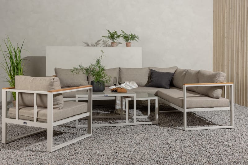 Aspvik Stor Loungegrupp Utomhus – 7-sits Loungeset i Aluminium - Products - Utemöbler & utemiljö - Loungemöbler - Loungeset & loungegrupp