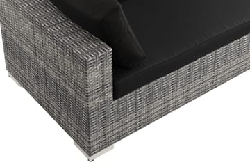 Bahamas utomhus divansoffa 6-sits med vändbar divan och bord med hylla - Grå - Products - Utemöbler & utemiljö - Loungemöbler - Loungeset & loungegrupp