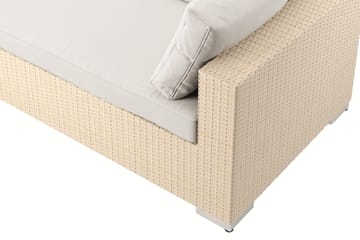 Bahamas utomhus L-soffa höger 7-sits med fåtölj och bord med hylla - Beige - Products - Utemöbler & utemiljö - Loungemöbler - Loungeset & loungegrupp
