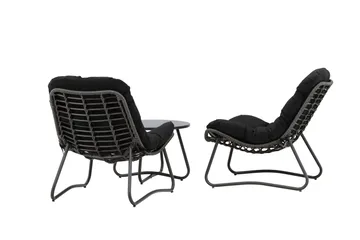 Cala Soffgrupp Utomhus 2-sits - Svart - Products - Utemöbler & utemiljö - Loungemöbler - Loungeset & loungegrupp