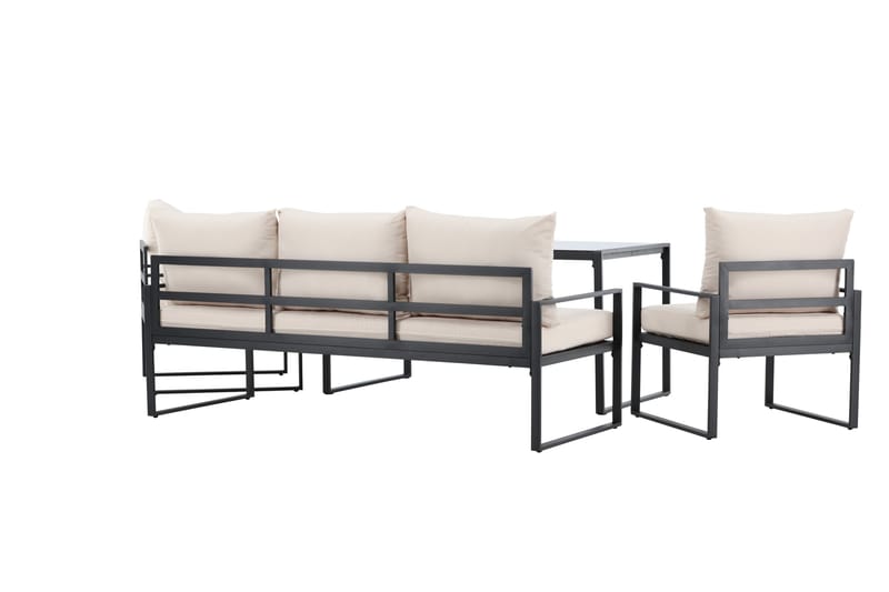 Catania Soffgrupp Utomhus 5-sits - Svart - Products - Utemöbler & utemiljö - Loungemöbler - Loungeset & loungegrupp